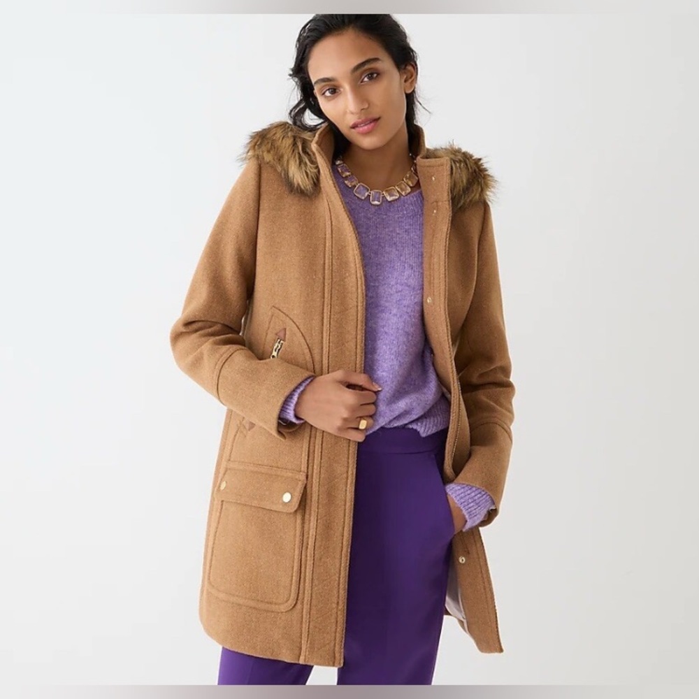 J. Crew Chateau parka in Italian stadium-cloth wool